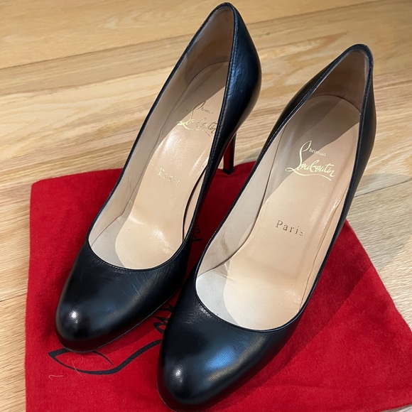 Christian Louboutin Black Leather Pumps - Picture 3 of 15